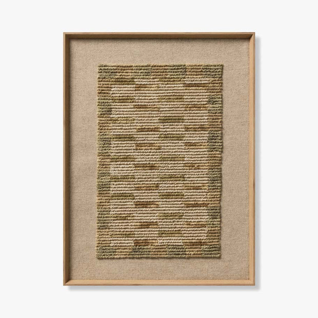Amber Lewis x Loloi Framed Textile Greystone 2'8" x 3'6" - Maaribu