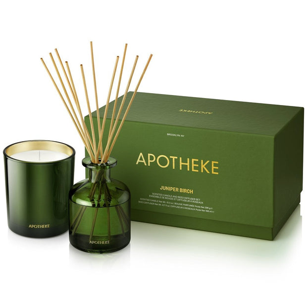 Apotheke Holiday Candle/Diffuser Set Juniper Birch