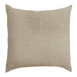 A beige Ava Brayden Sham Euro pillow with a subtle textured pattern.