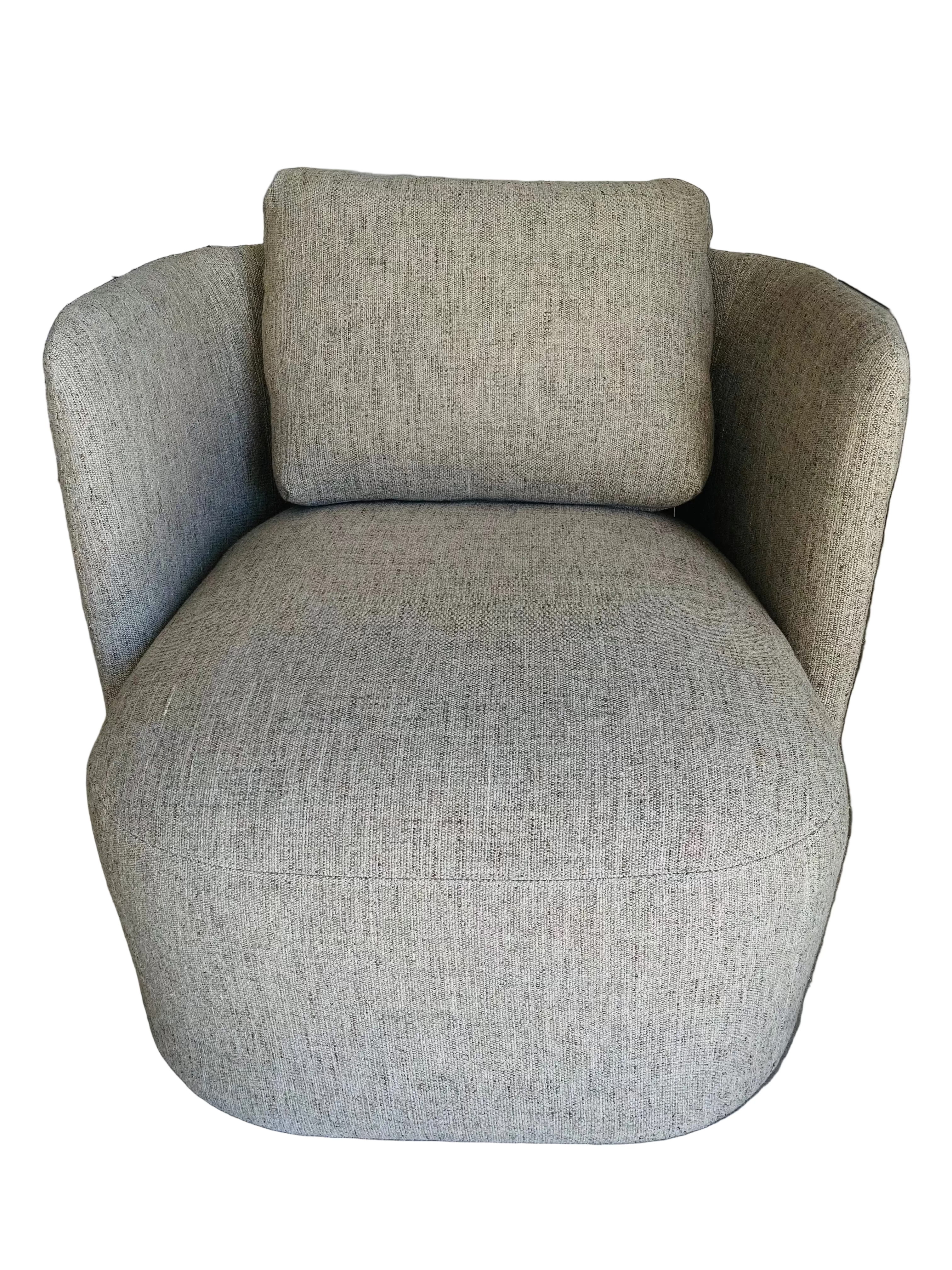 Verellen Hudson Swivel Club Chair Lysevie Light Kaki - Maaribu