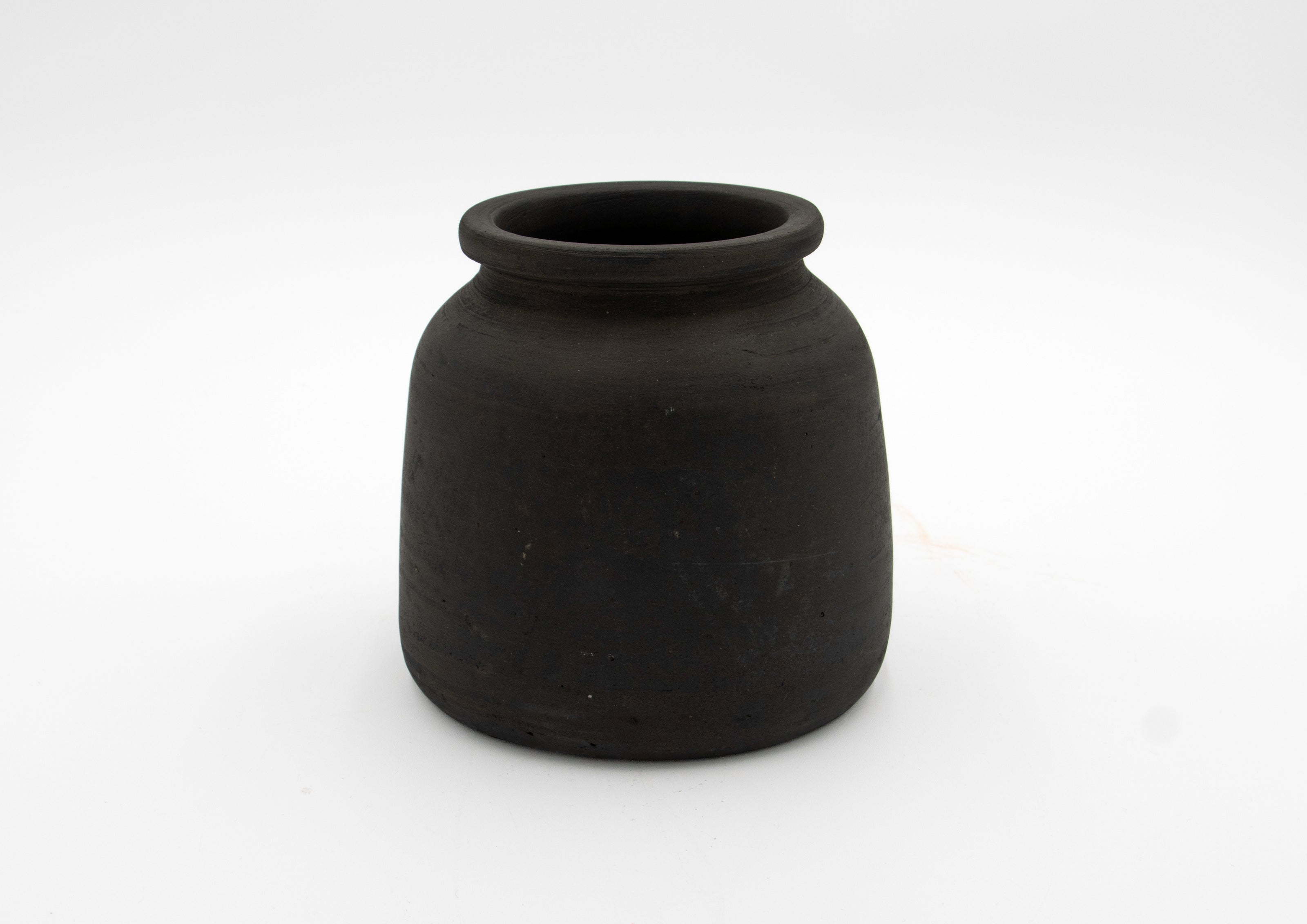 Black Terracotta Pot