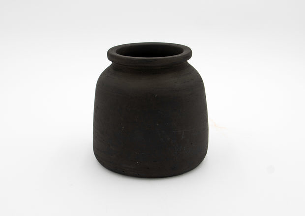 Black Terracotta Pot