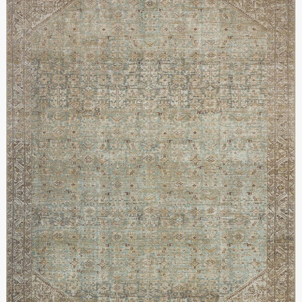 Amber Lewis x Loloi Cambria Rug Aqua/Natural 2'-3" x 3'-9"