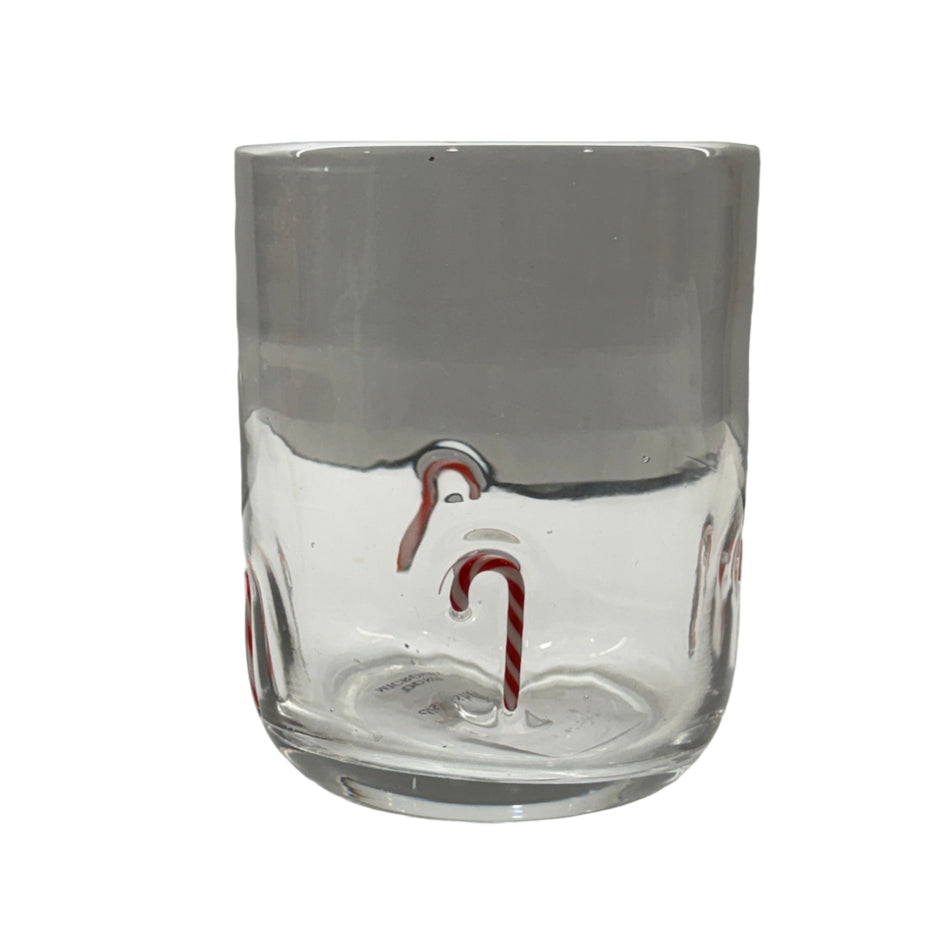 Candycane Holiday Icon Glass