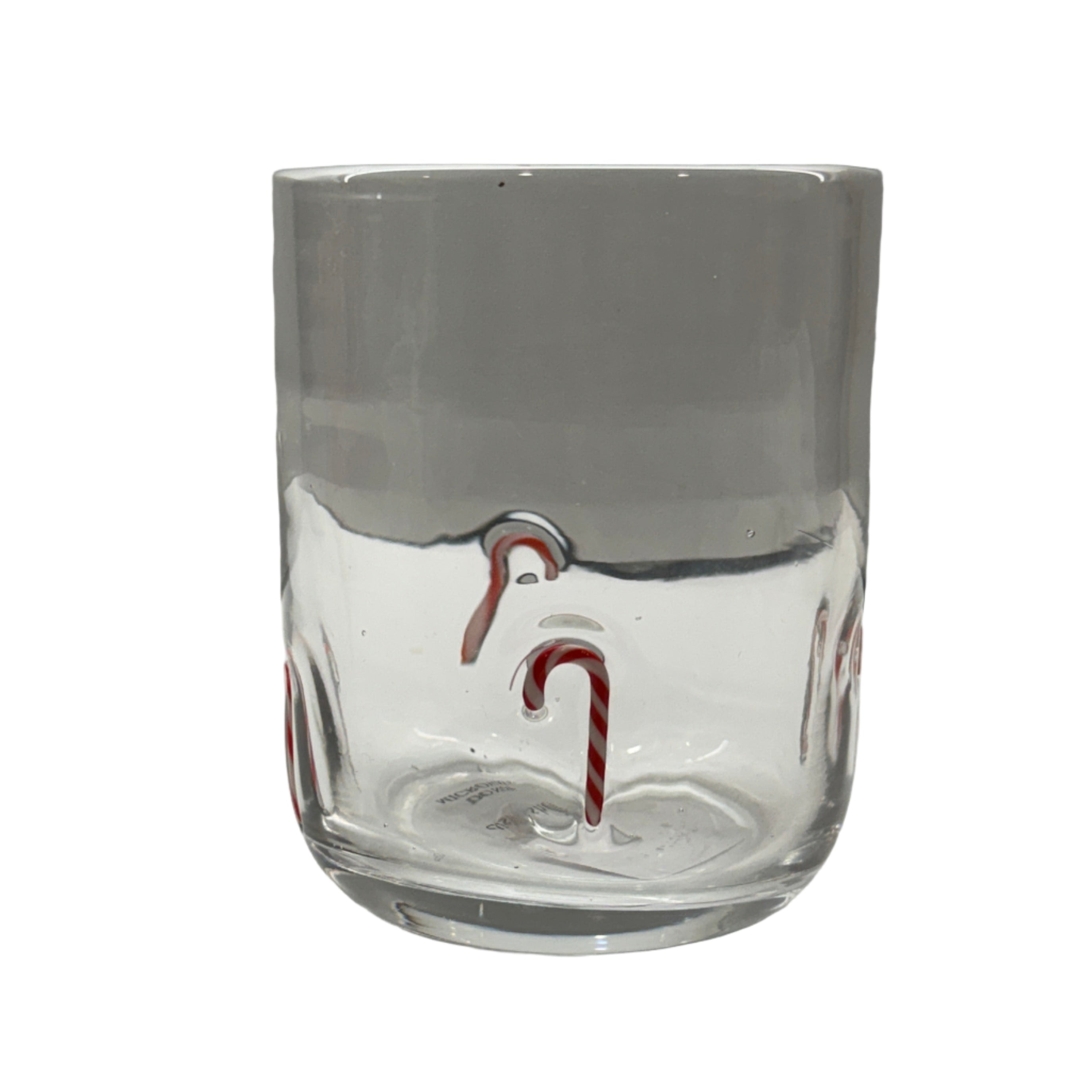 Candycane Holiday Icon Glass