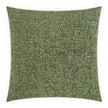 A square-shaped throw pillow with a green color and a solid pattern.