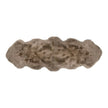 A taupe-colored longwool sheepkin rug with a double pelt texture.