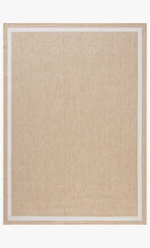 Outdoor Rug, White/Ivory, 8'6" x 11'6"