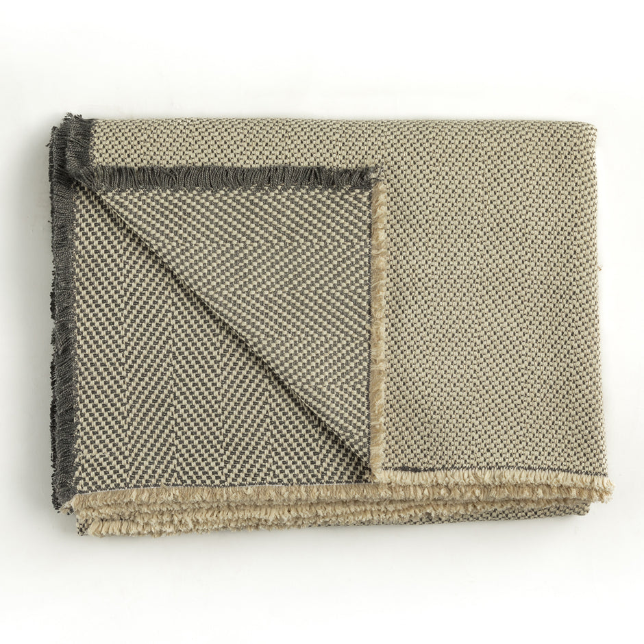 Herringbone Throw Graphite