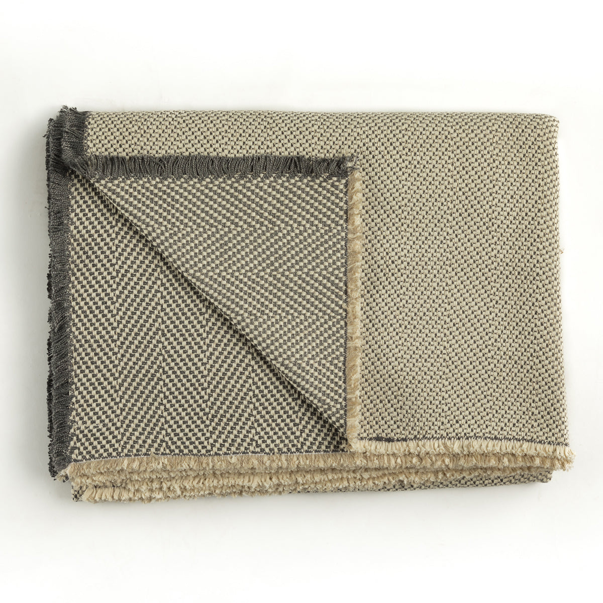Herringbone Throw Graphite