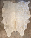 Large Cowhide Rug Off-White 5'x6' - Maaribu
