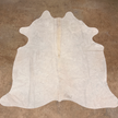 Large Cowhide Rug Off-White 5'x6' - Maaribu