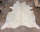 Large Cowhide Rug Off-White 5'x6' - Maaribu