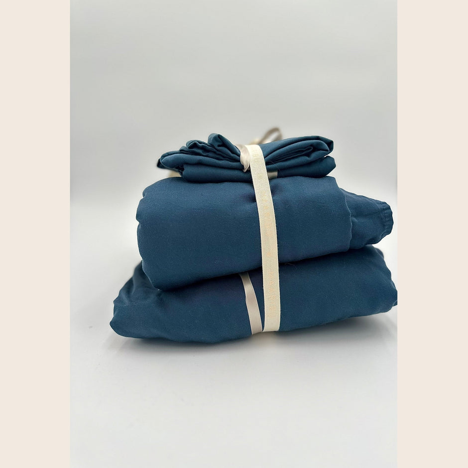 Luxury Tencel Sheet Set Navy Queen