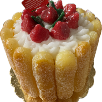 Strawberry Meringue Cake Candle - Maaribu