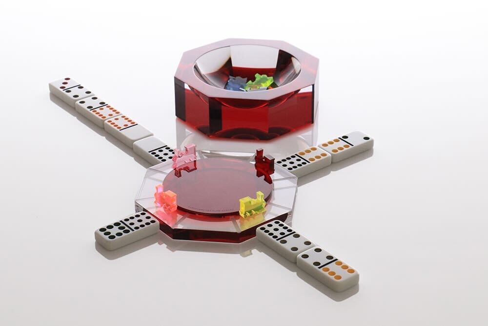 AVF Acrylic Mexican Train Hub Box Ruby - Maaribu
