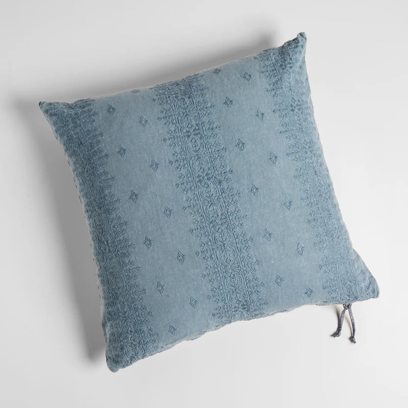 Ines Throw Pillow, Lumbar 16x36 Tahoe Blue