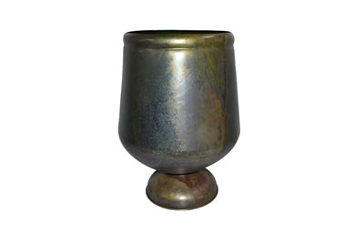 Large Aged Brass Urn