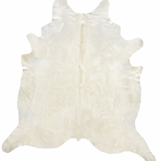 Cowhide Rug L White/Ivory - Maaribu