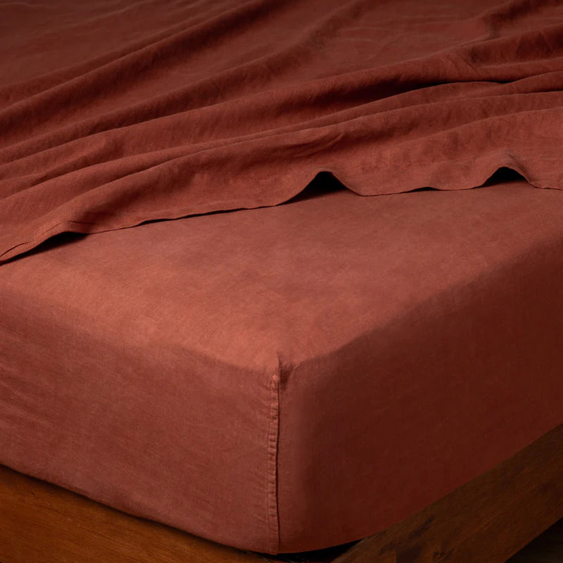 Linen Fitted Sheet - Maaribu