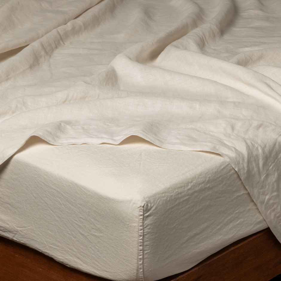 Linen Fitted Sheet - Maaribu
