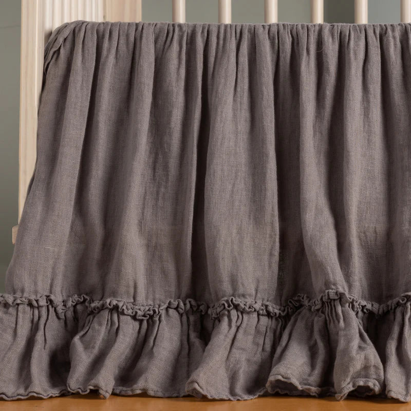 Linen Whisper Crib Skirt - Maaribu