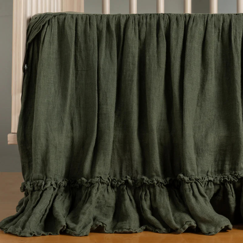 Linen Whisper Crib Skirt - Maaribu