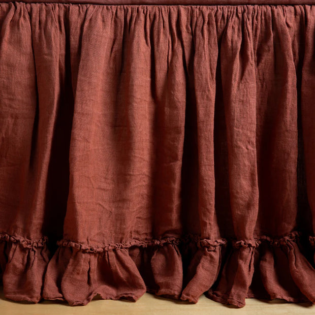 Linen Whisper Crib Skirt - Maaribu