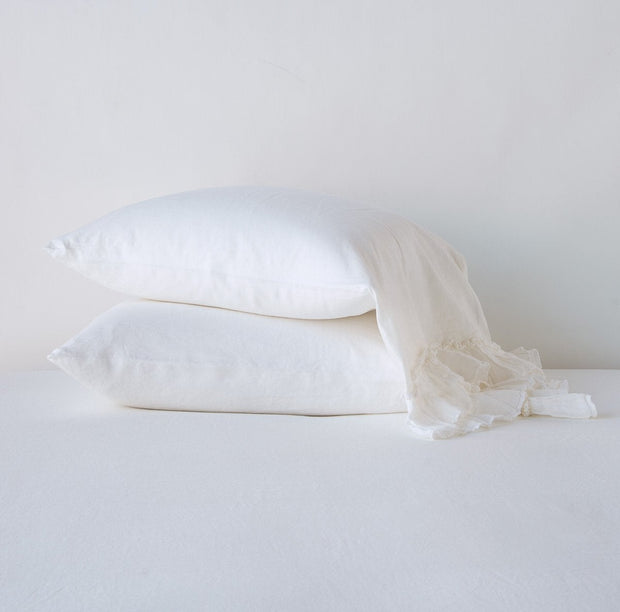 Linen Whisper Pillowcase White Standard