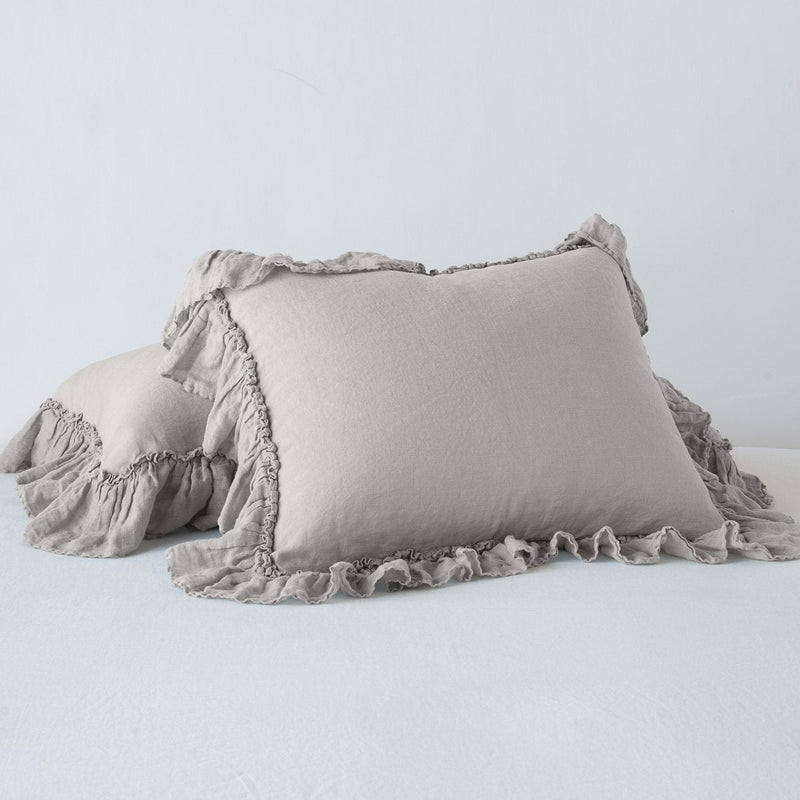 Linen Whisper Sham Fog Standard