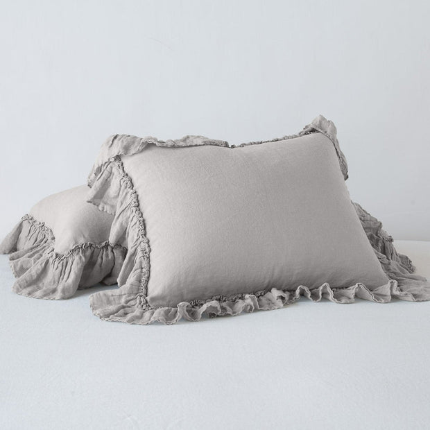 Linen Whisper Sham Fog Standard