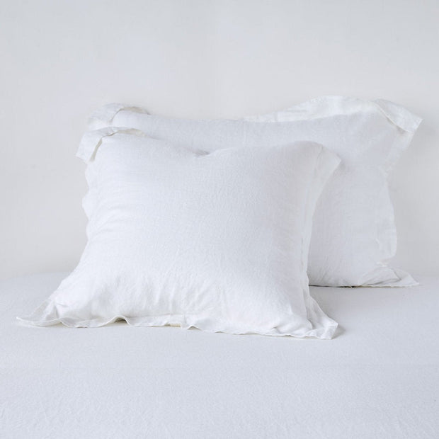 Linen Sham White Standard