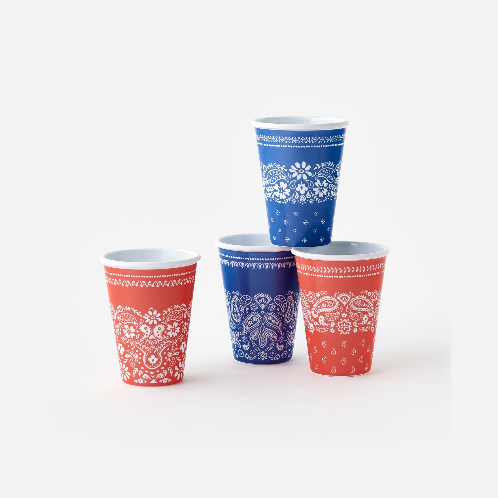 American Holiday Cup Melamine Set/4 - Maaribu