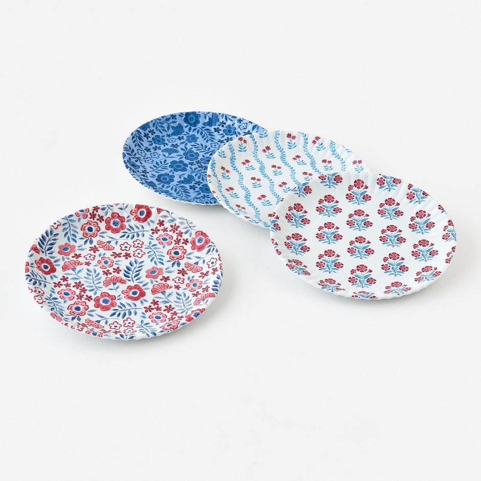 Americana Dinner Plates Melamine Set/4 - Maaribu