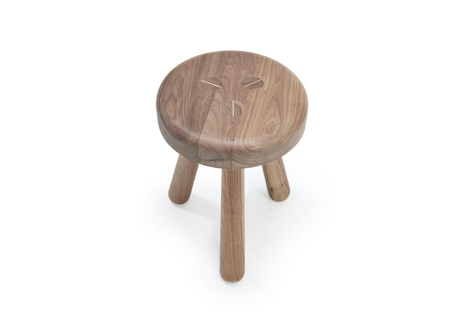 Verellen Moo Stool Walnut