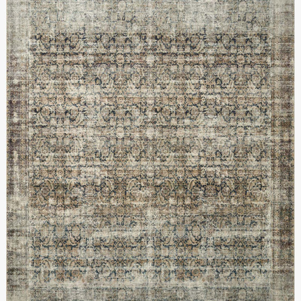 Morgan Rug Navy/Sand 2'3" x 3'6" - Maaribu