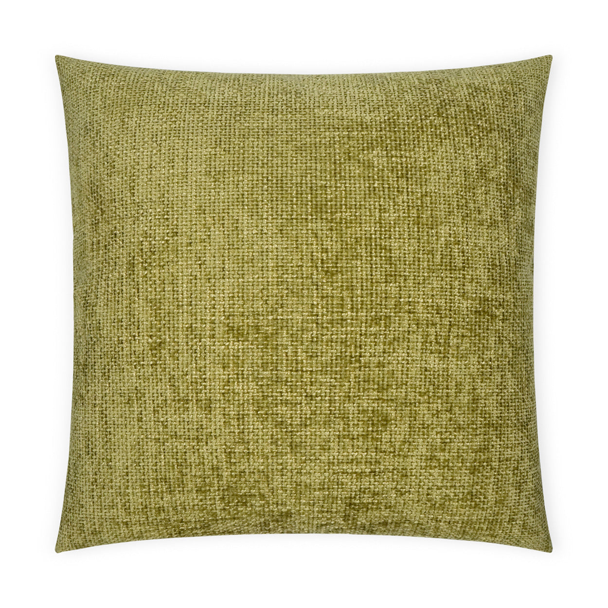 Citrine green textured square pillow 