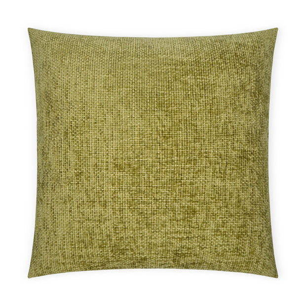 Citrine green textured square pillow 