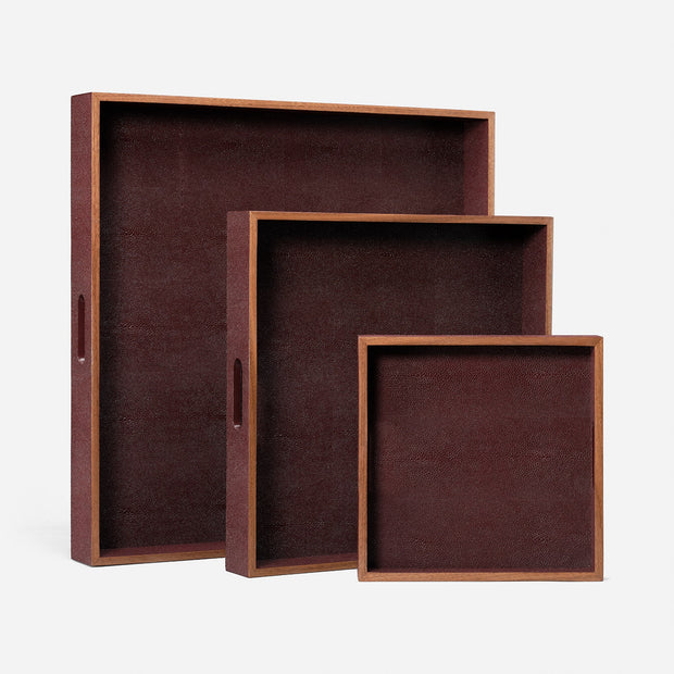 Made Goods Amina Tray Set/3 Oxblood