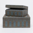 Made Goods Landon Boxes Blue Grey Set/2