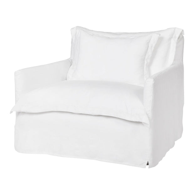 Cisco Paloma Chair & Half Upholstered Otis White