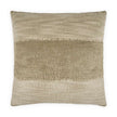 A square-shaped throw pillow with a solid pattern in a biscotti color.