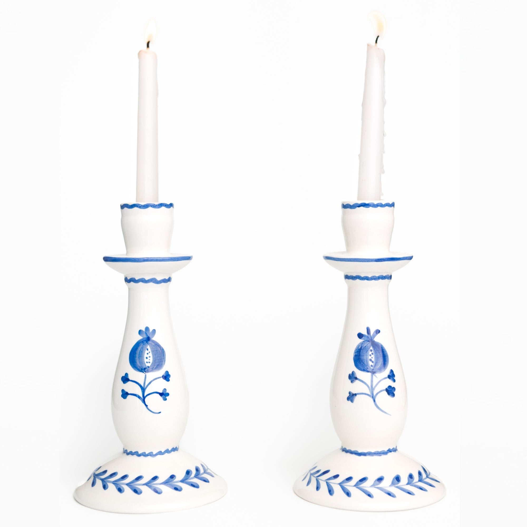Trio Sketch Blue Candlesticks Set/2 - Maaribu