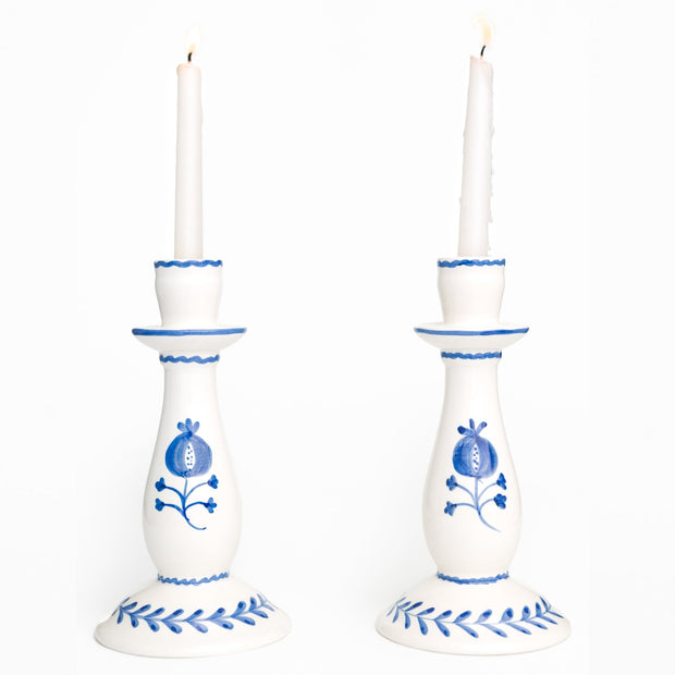 Trio Sketch Blue Candlesticks Set/2 - Maaribu
