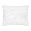 Textured white pillow on a white background