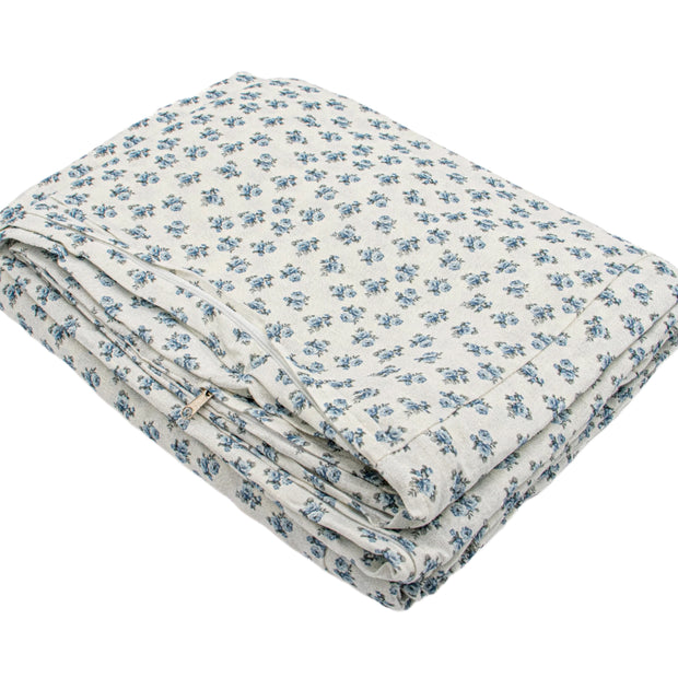 Rosebud Duvet Chambray Queen