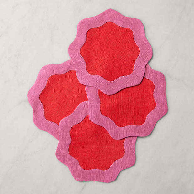 Sferra Ondulato Cocktail Napkin Set/6 - Maaribu