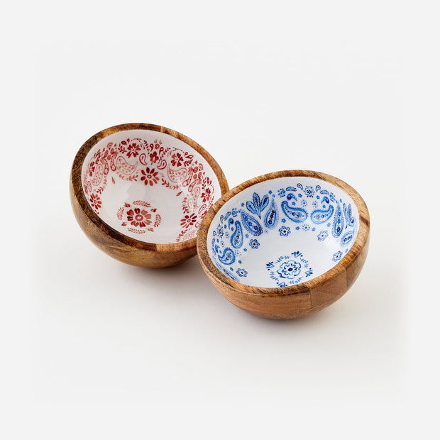 Enameled Mango Wood Bowl Bandana - Maaribu