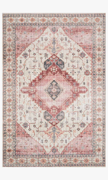 Skye Rug Ivory/ Berry