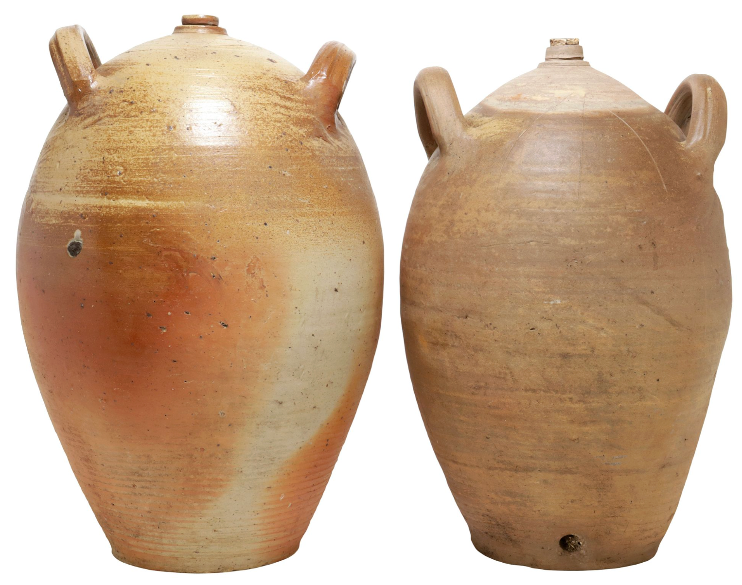 Vintage French Stoneware Oil Jug